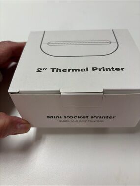 Mini Pocket 2" Thermal Printer - White